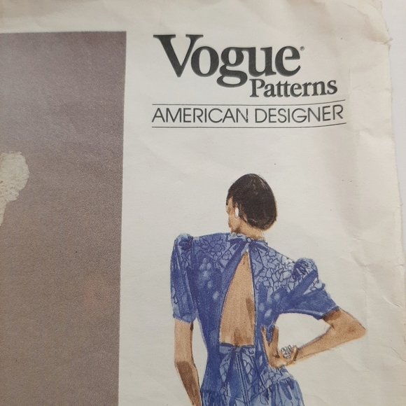 VTG 1988 VOGUE DRESS PATTERN # 2072 - Picture 2 of 7
